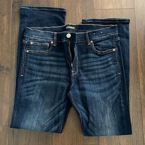 Express Barely Boot stretch Mid Rise Jeans- size 12 short
